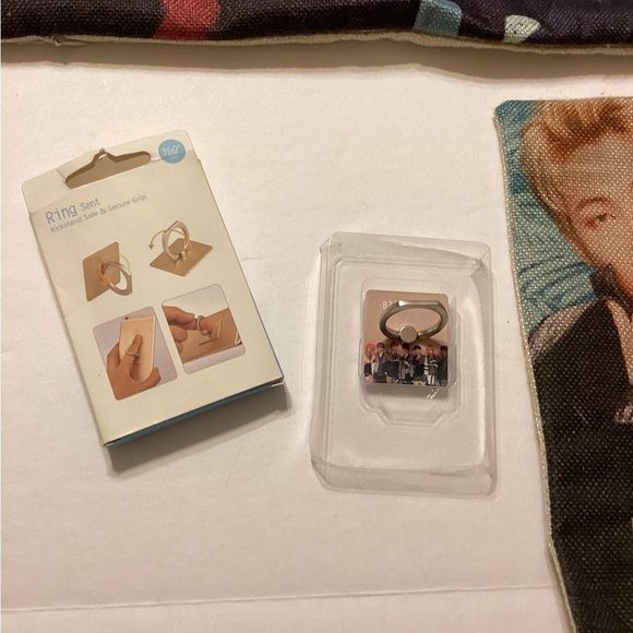 BTS 2 Pillow Case & 1 Phone Ring Holder - Picture 4 of 7
